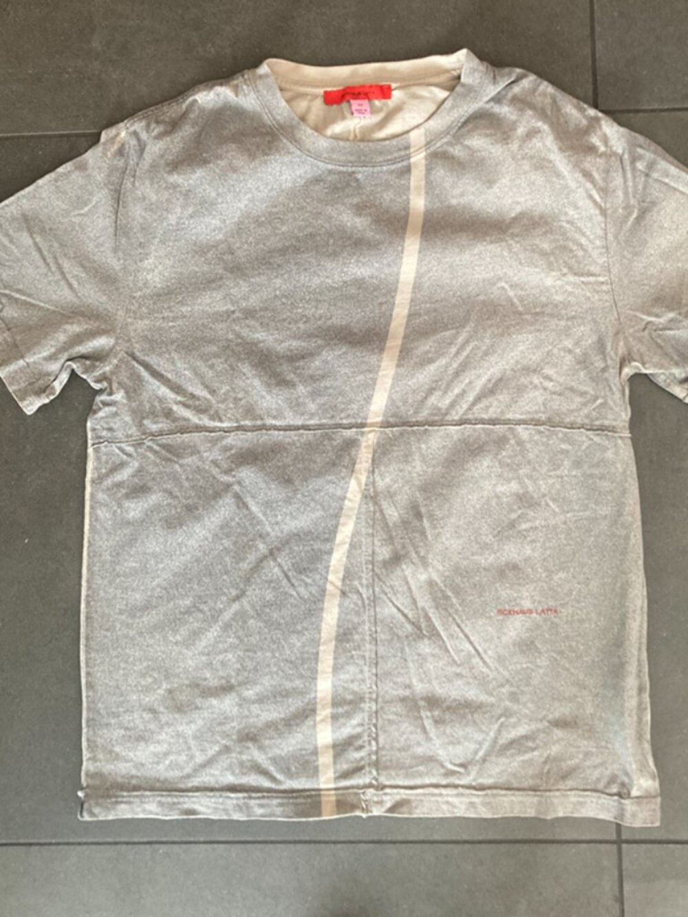 Eckhaus Latta Gray Lapped T-shirt size XS
